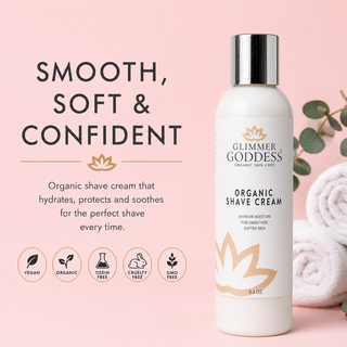Organic Shave Cream for Sensitive Skin – Hydrating Formula - Glamourous Grace