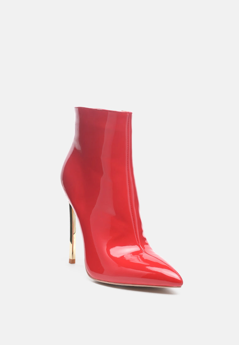 Siren Patent Faux Leather Bootie - Glamourous Grace