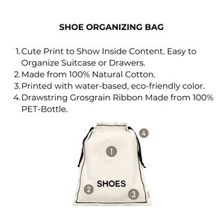 Couture Shoe Travel Bag – Cream - Glamourous Grace