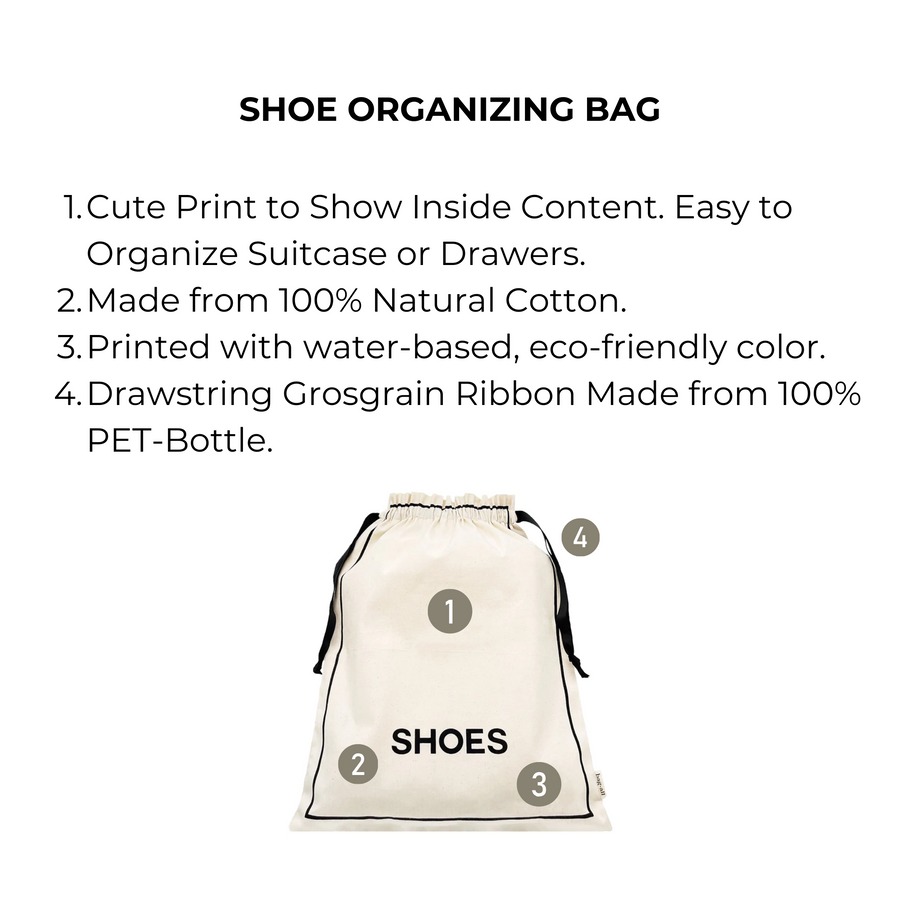 Couture Shoe Travel Bag – Cream - Glamourous Grace