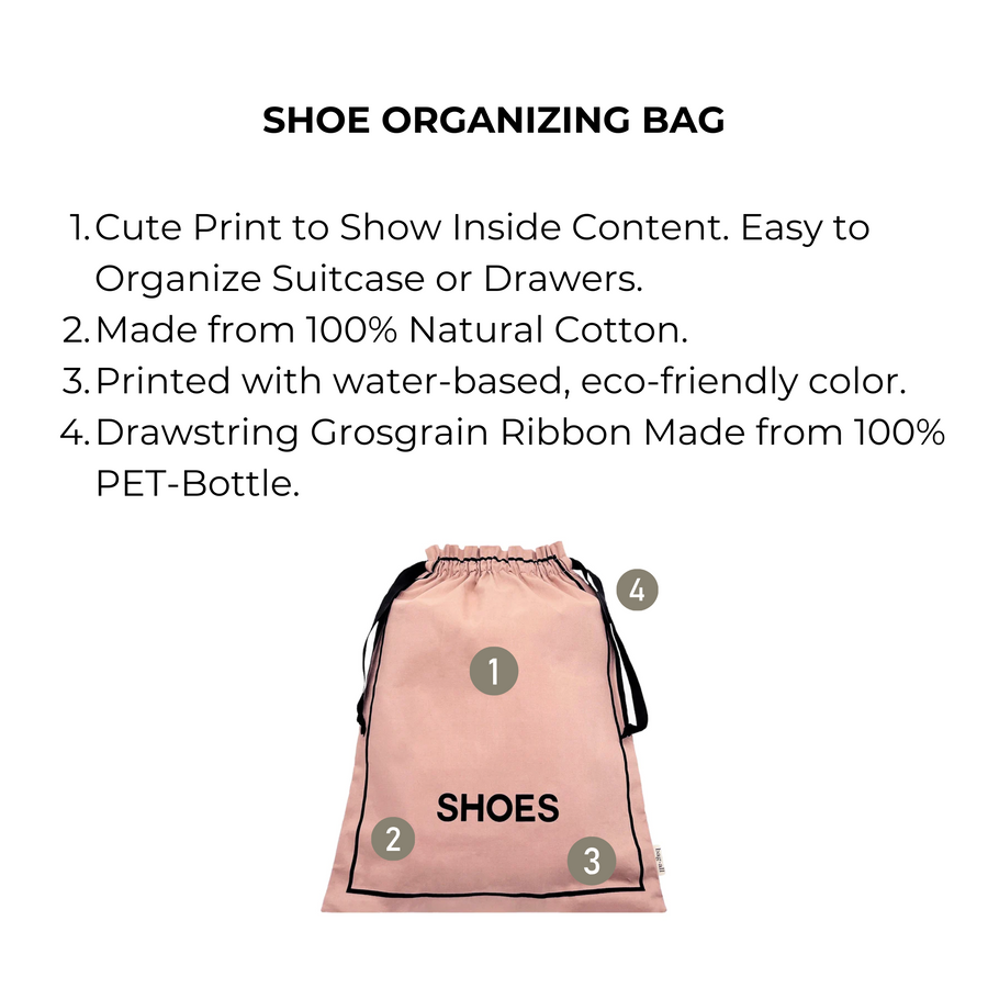 Couture Shoe Travel Bag – Pink/Blush - Glamourous Grace