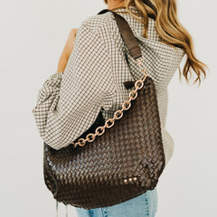 Sienna Slouchy Woven Shoulder Bag - NEW COLORS!