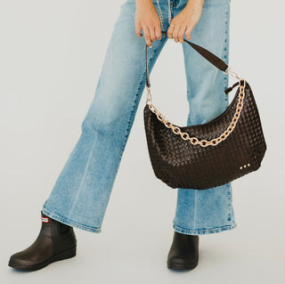 Sienna Slouchy Woven Shoulder Bag - NEW COLORS!