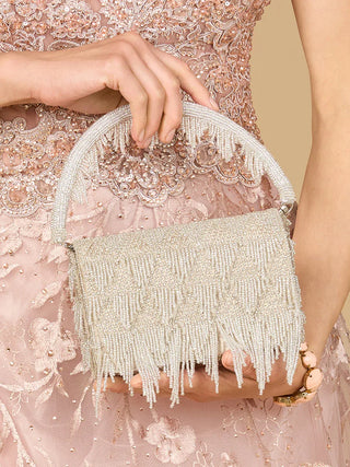 Silver Arm Candy Clutch Bag - Glamourous Grace