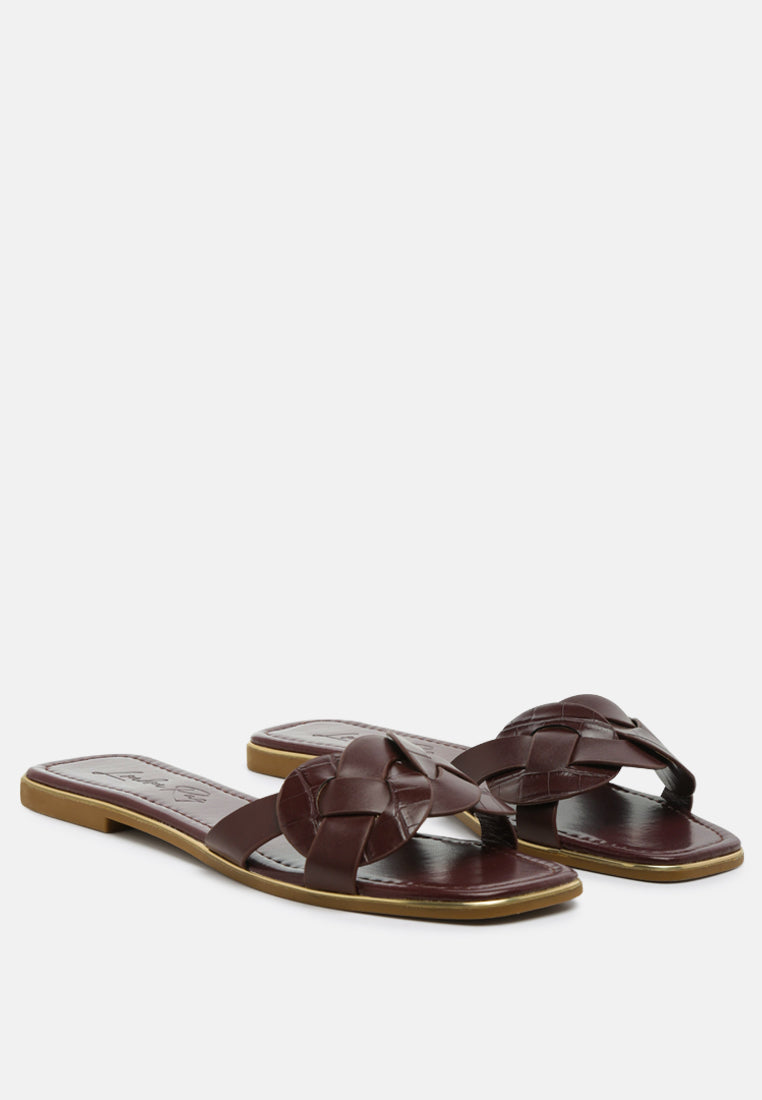 Braid Silver Lining Woven Slip-On Flats - Glamourous Grace