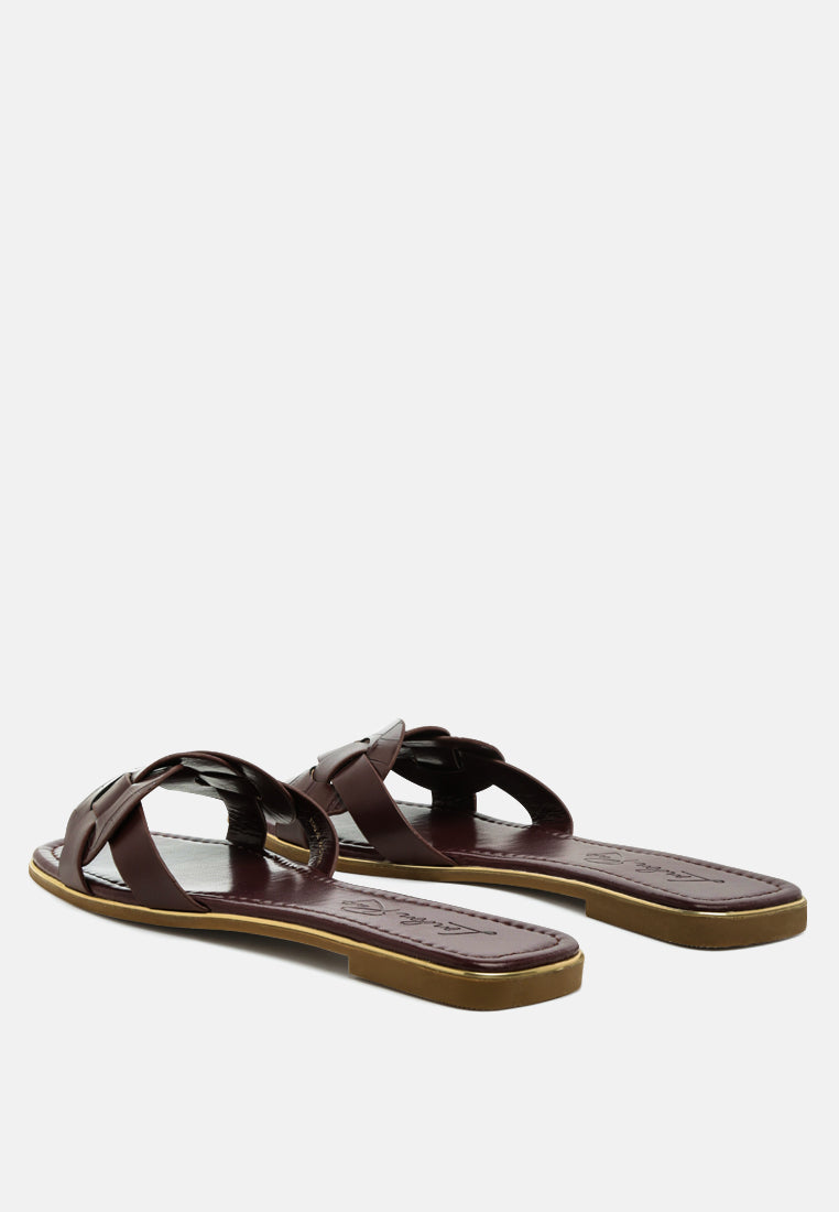 Braid Silver Lining Woven Slip-On Flats - Glamourous Grace