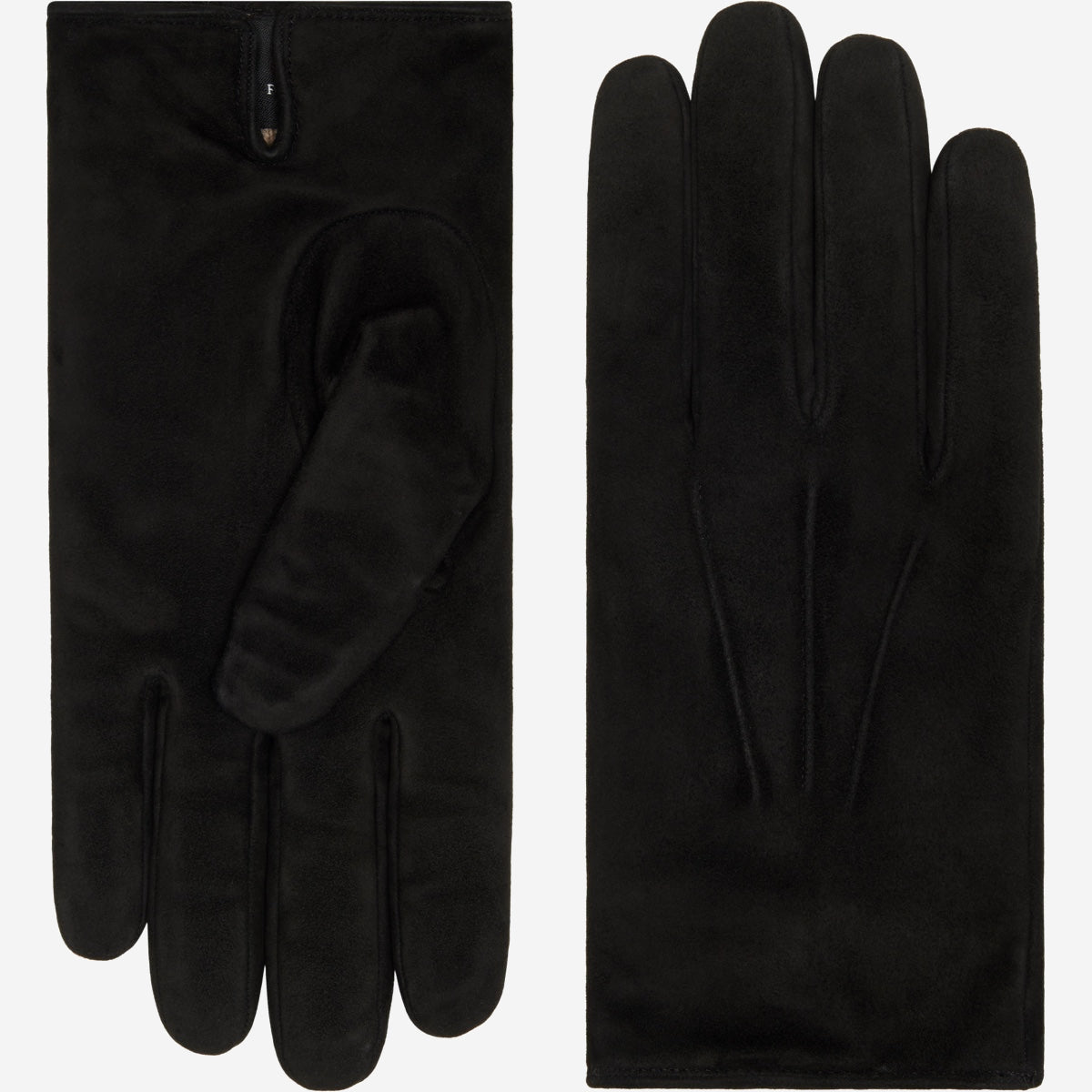 Silvia (black) - Italian suede leather gloves with luxurious cashmere lining - Glamourous Grace