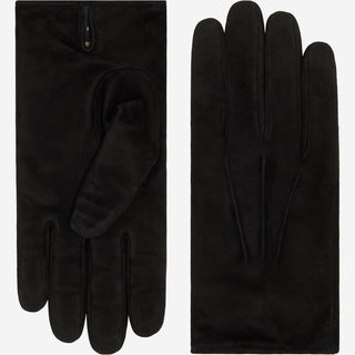 Silvia (black) - Italian suede leather gloves with luxurious cashmere lining - Glamourous Grace