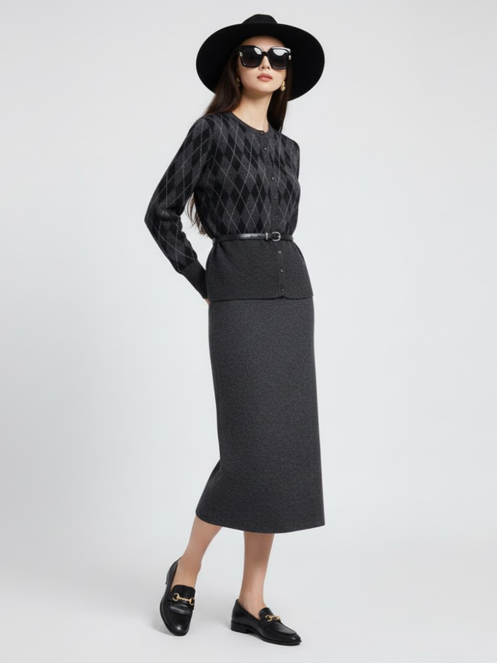 Skirt and Jacket Set UPPER EAST SIDE NYFW New Colecction BYMANYC ® New York