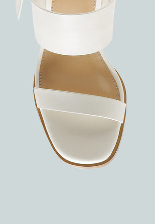 Gertude Slingback Block Heel Leather Sandal