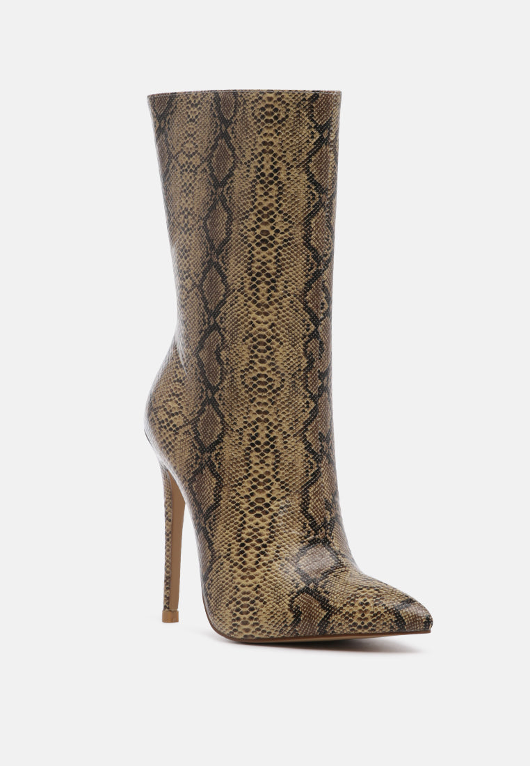 Micah Pointed Toe Stiletto High Ankle Boots - Glamourous Grace