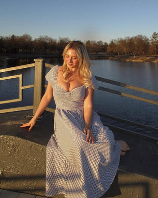 IT'S MY DAY WOVEN MIDI DRESS - Glamourous Grace