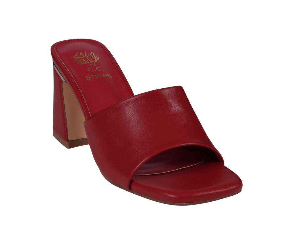 Women's Soho Red Square Toe Heeled Sandals - Glamourous Grace