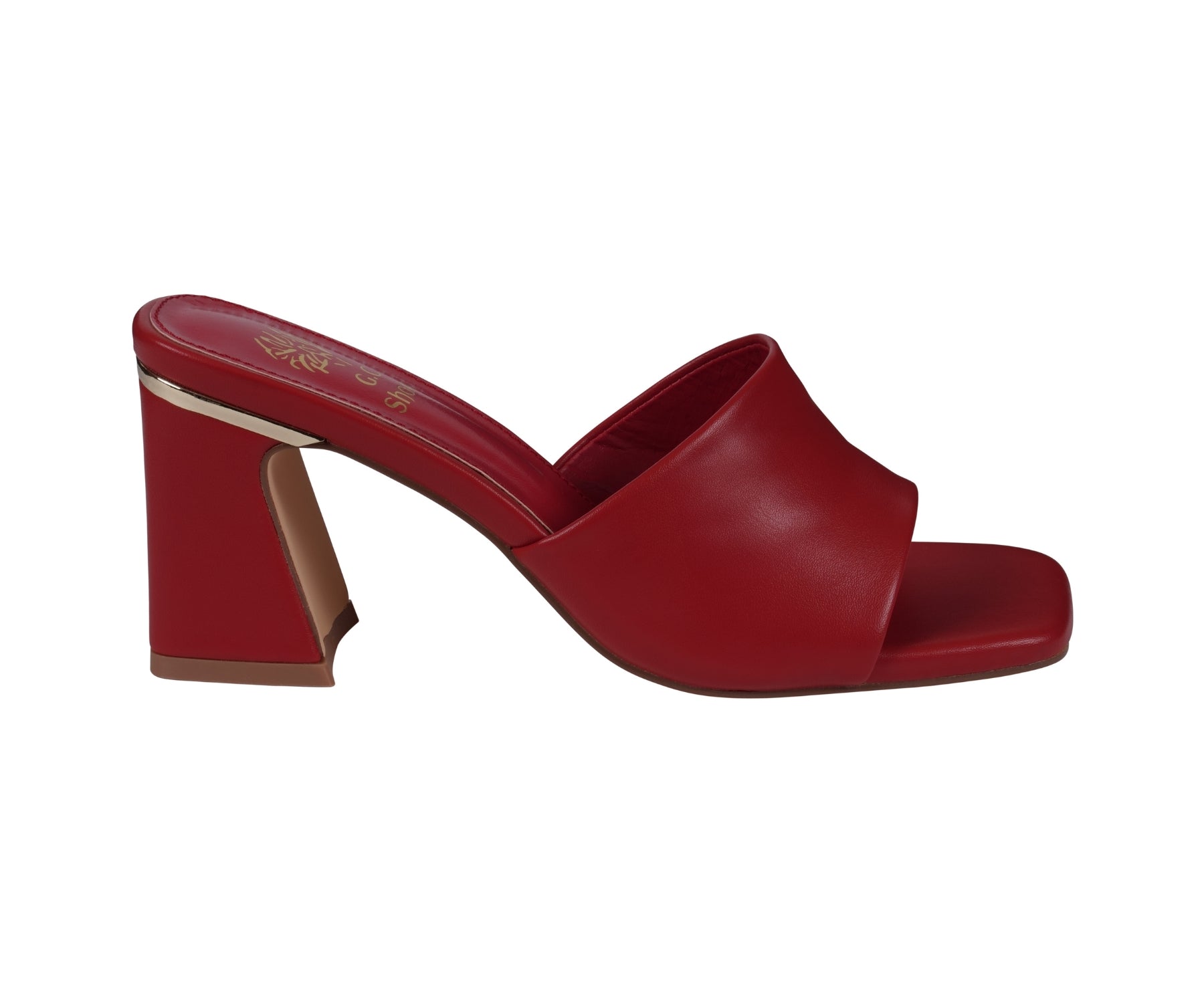 Women's Soho Red Square Toe Heeled Sandals - Glamourous Grace
