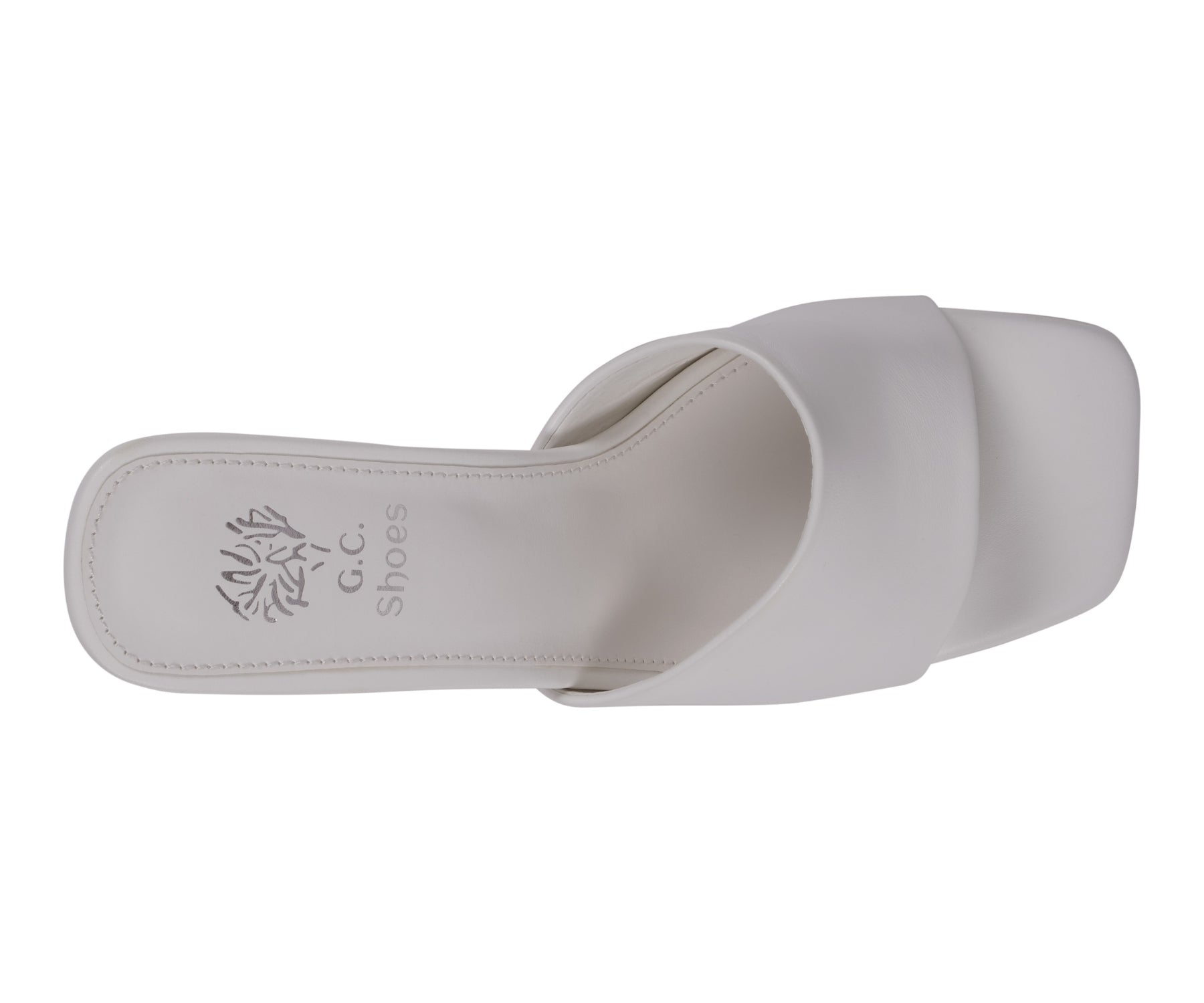 Women's Soho White Square Toe Heeled Sandals - Glamourous Grace