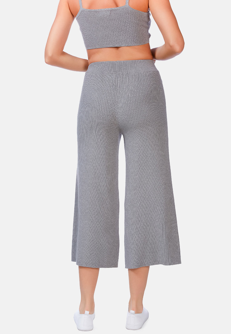 Solid Casual Drawstring Cropped Pants - Glamourous Grace