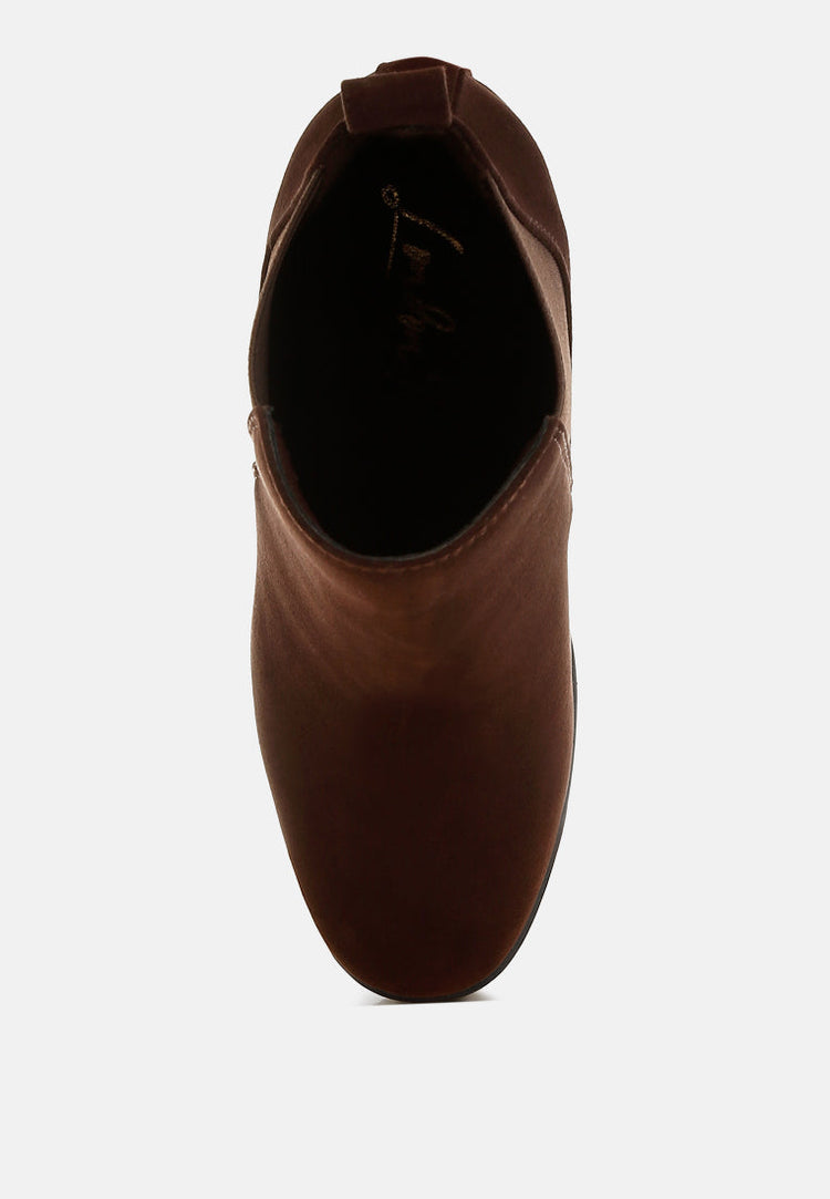 Sonia Block Heeled Chelsea Boots