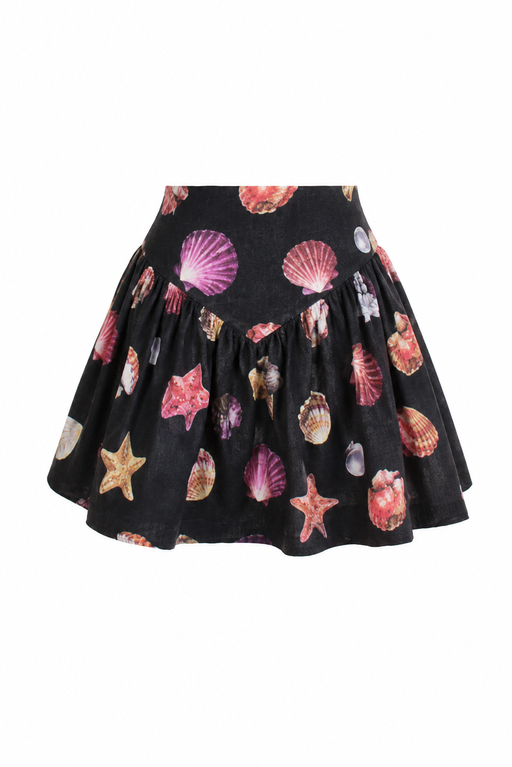 SOTAVENTO MINI SKIRT IN CONCHITAS IN BLACK PRINT - Glamourous Grace