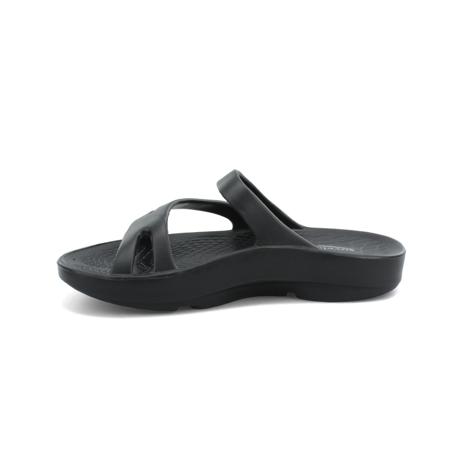 Sovella Active Recovery Sandals Women's PF Slide Black - Glamourous Grace