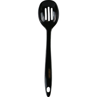Melamine Slotted Spoon,  Black