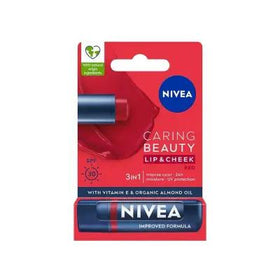 Nivea Caring Beauty SPF30 Lip Care with Natural Tint - Moisturizing & Protective Lip Balm for Dry Lips - Glamourous Grace