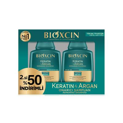 Bioxcin Keratin and Argan Repair Shampoo - Nourishing, Hypoallergenic, Paraben-Free for Damaged Hair - Glamourous Grace