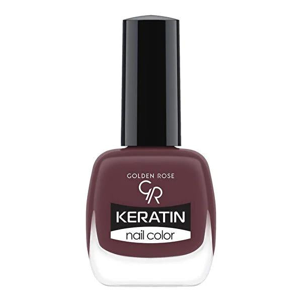 Golden Rose Keratin Nail Polish No:119 - Long-Lasting Nail Color with Keratin Enriched Formula - Glamourous Grace