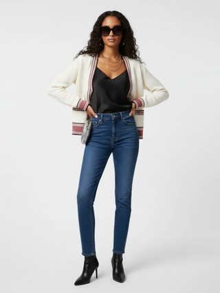 Striped Knit Cardigan, Greenwich Village | Women - BYMANYC ® New York