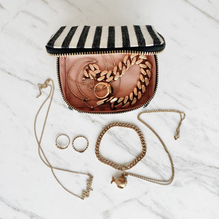 Jewelry/Trinket Box – Small – Striped - Glamourous Grace