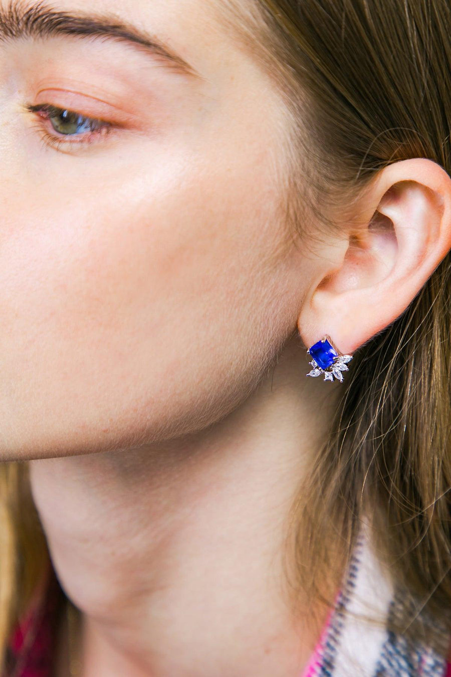 AVON ROYAL BLUE EARRINGS - Glamourous Grace