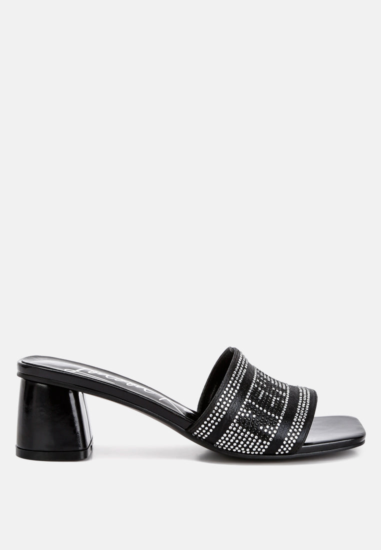 Studio 55 Rhinestone Embellished New York Sandals - Glamourous Grace