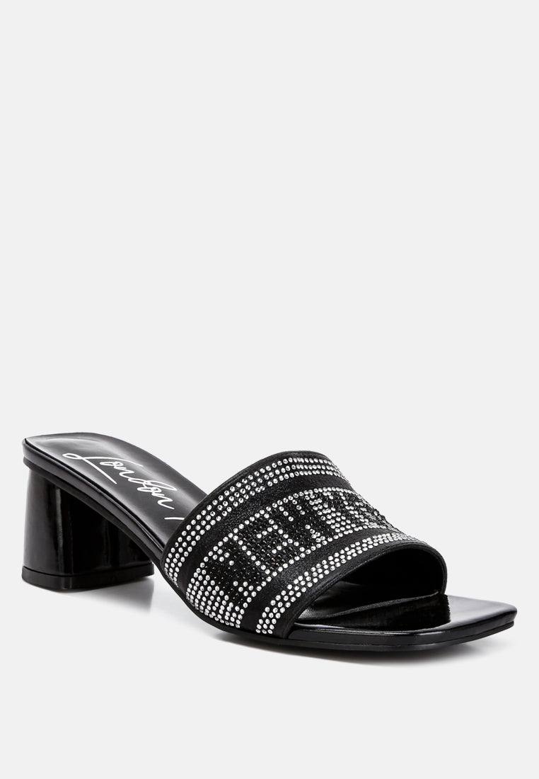 Studio 55 Rhinestone Embellished New York Sandals - Glamourous Grace