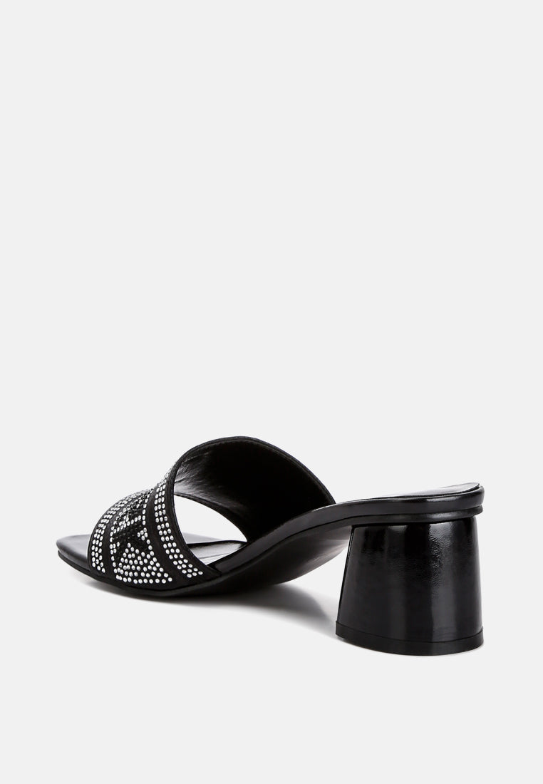 Studio 55 Rhinestone Embellished New York Sandals - Glamourous Grace