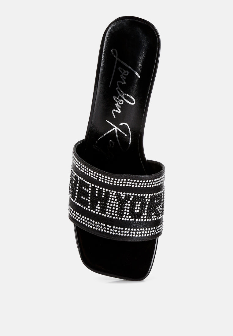Studio 55 Rhinestone Embellished New York Sandals - Glamourous Grace