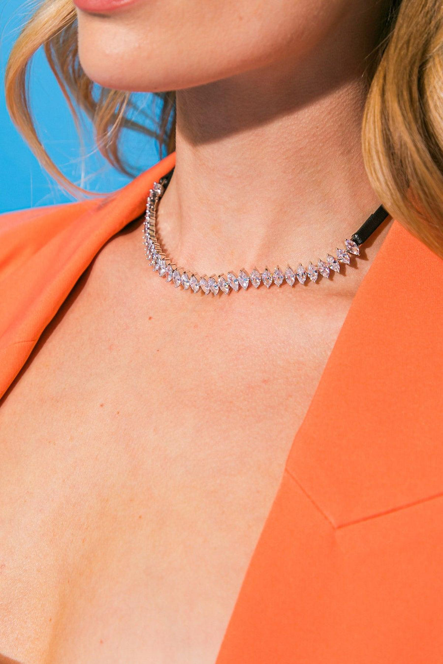 RHINESTONE DIANA NECKLACE - Glamourous Grace