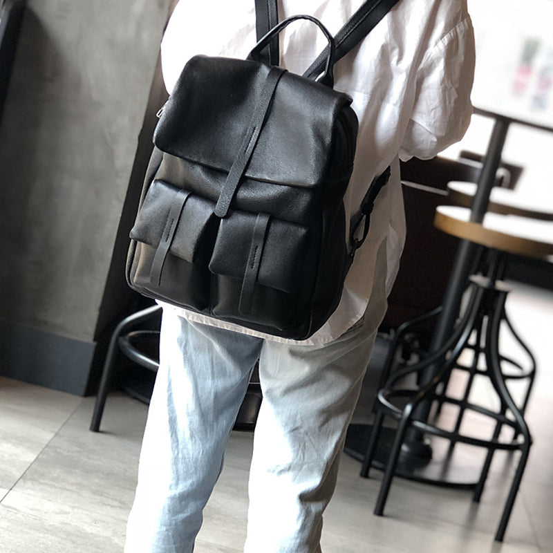 Stylish Full Grain Leather Backpack Natural Cow Leather Travel Backpack Women Leather School Backpack TSM1931