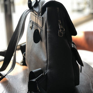 Stylish Full Grain Leather Backpack Natural Cow Leather Travel Backpack Women Leather School Backpack TSM1931