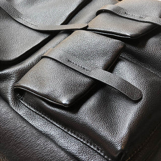 Stylish Full Grain Leather Backpack Natural Cow Leather Travel Backpack Women Leather School Backpack TSM1931