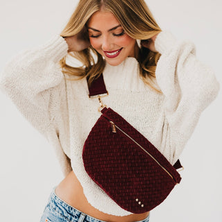 Suede Westlyn Woven Bum Bag
