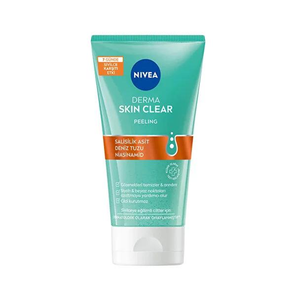 Nivea Derma Skin Clear Anti-Acne Exfoliating Face Wash with Salisilik Asit (BHA) and Niasinamid - 5.07 fl oz - Glamourous Grace