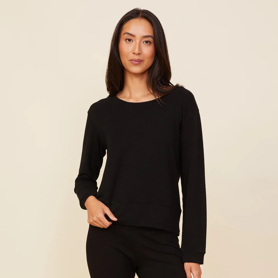 MONROW Supersoft Crew Neck Sweater - Glamourous Grace