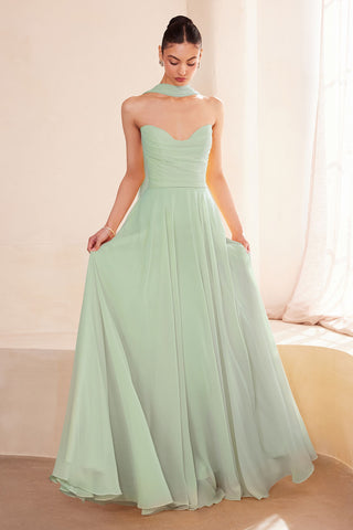 Ladivine Amoris T703 Dress Strapless A-Line Bridesmaid Gown - Glamourous Grace