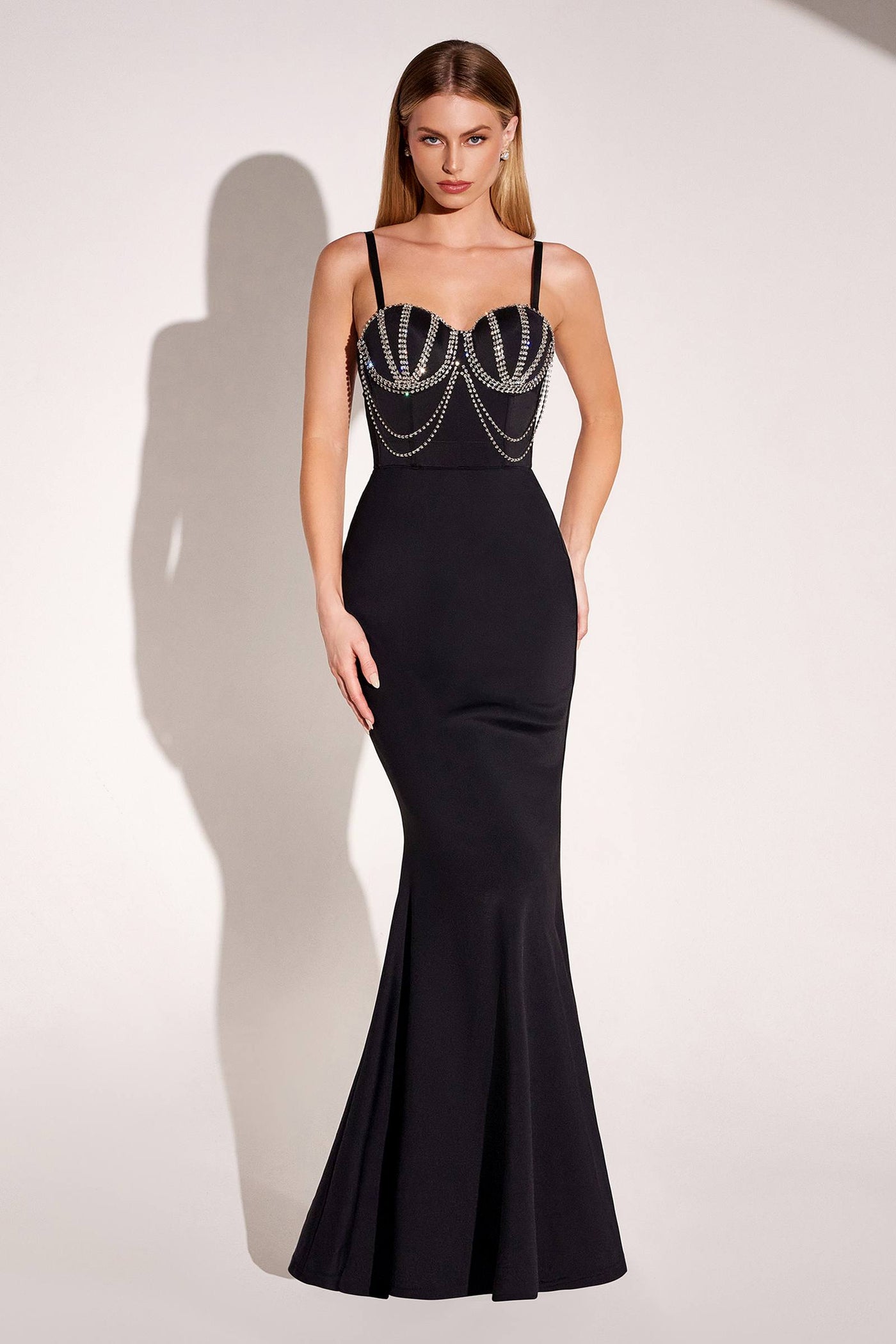 Ladivine Amoris T9003 Long Fitted Sweetheart Neck Evening Gown - Glamourous Grace