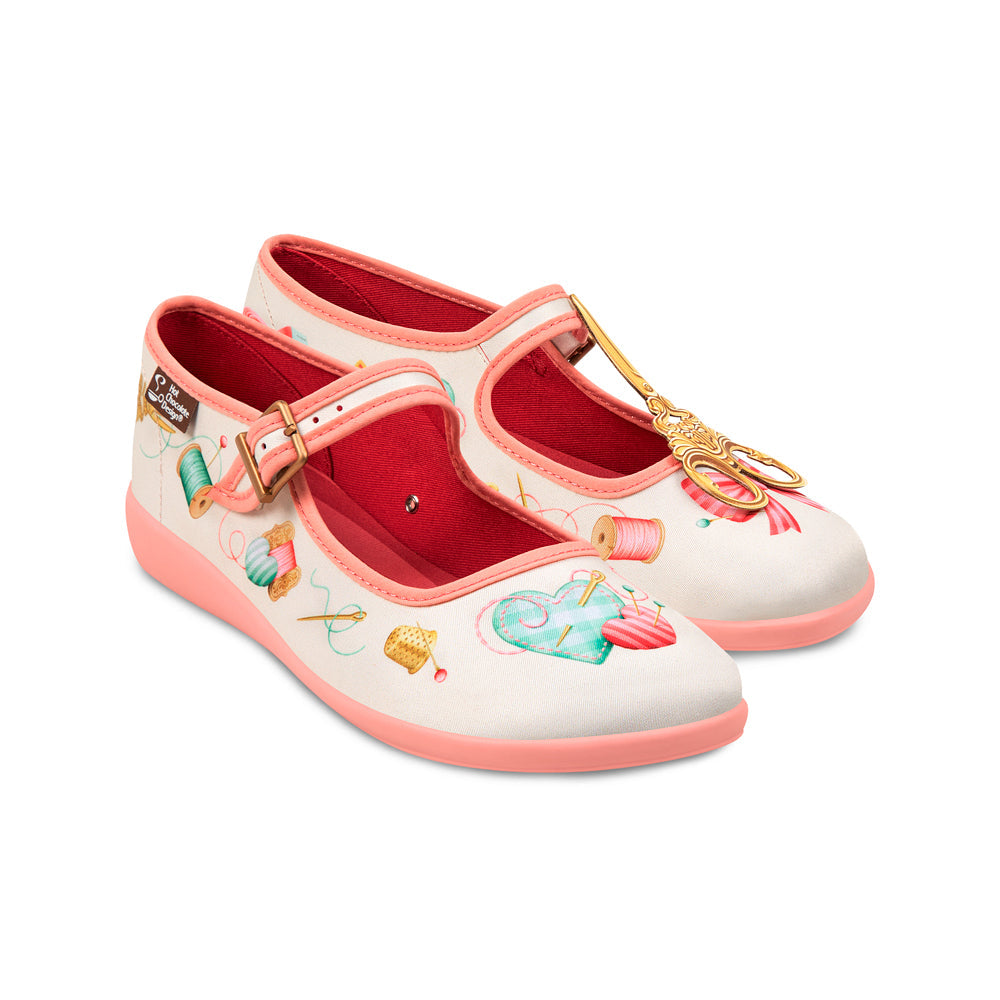 Tailor Made Women's Mary Jane Flats - Glamourous Grace