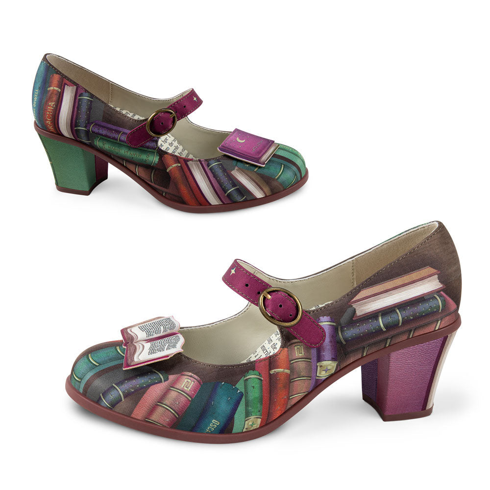 Tales & Soles Women's Mary Jane Mid Heels - Glamourous Grace