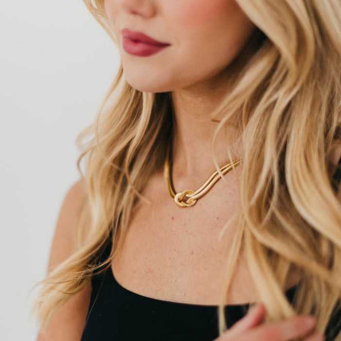 Talia Tied Necklace - WATERPROOF - Glamourous Grace