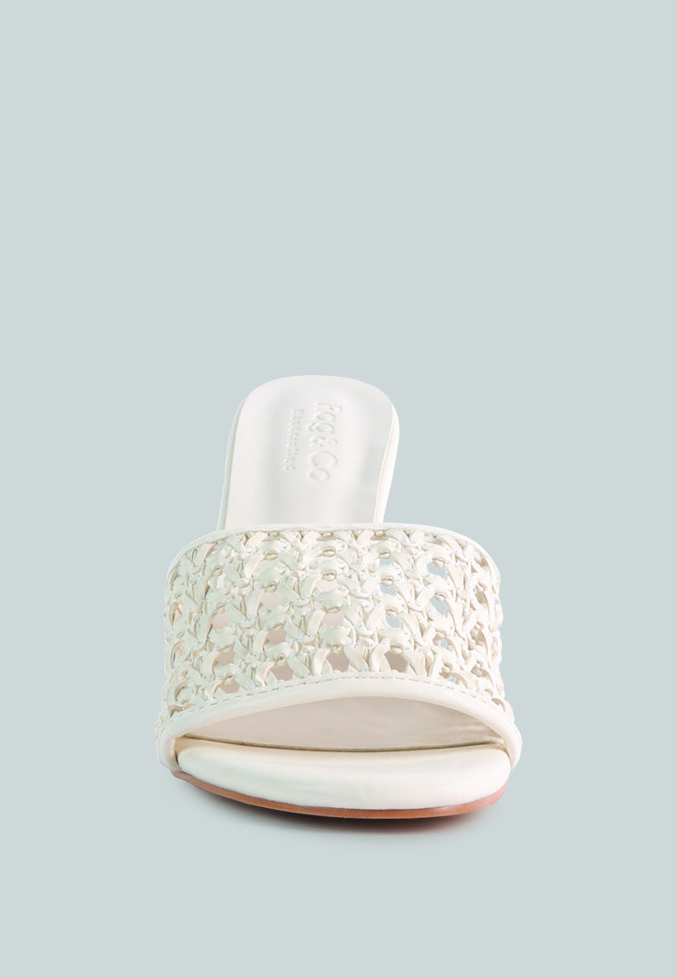 Tease Woven Heeled Slides - Glamourous Grace