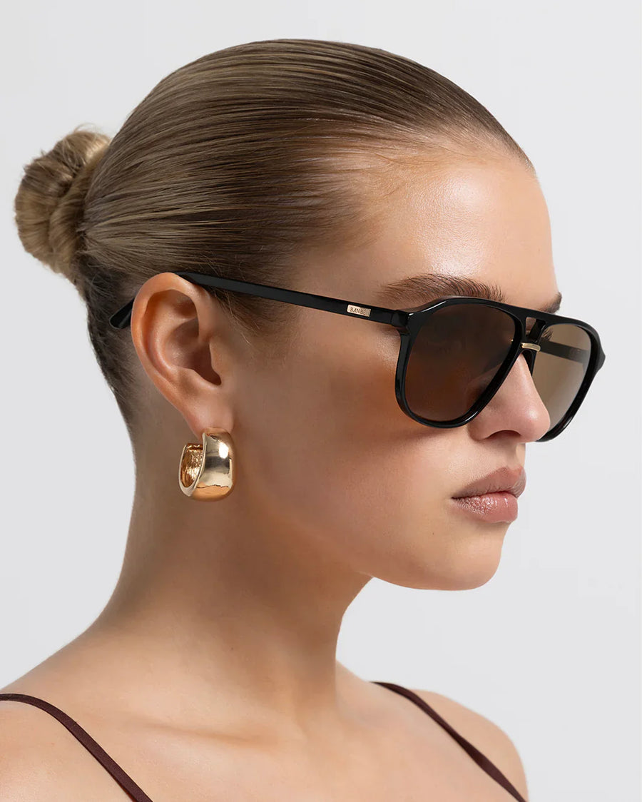 The Cyrus Black Chocolate Sunglasses