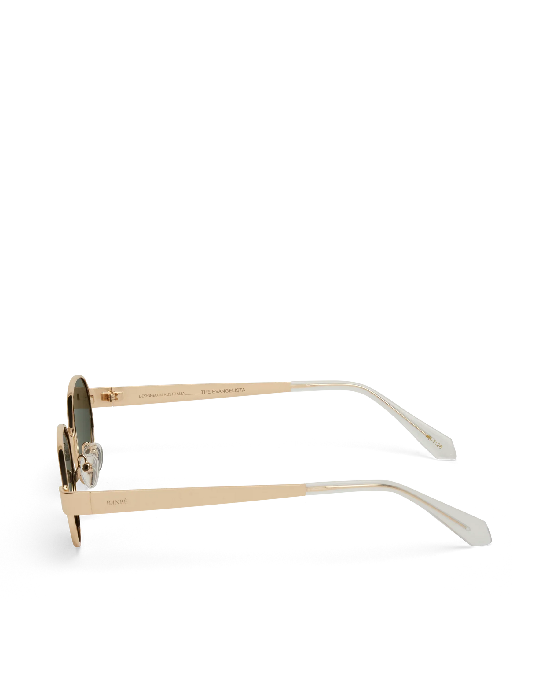 The Evangelista Sunglasses Gold Green