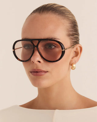 The Harley Sunglasses Cacao Tort Peach